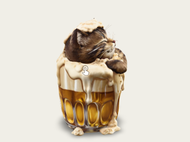 Foamy Kitty In A Beer Mug model preview