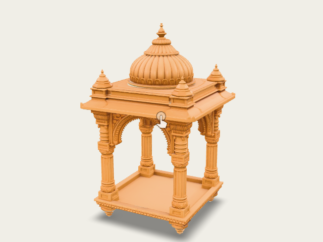 Ornate Stone Temple Pavilion preview
