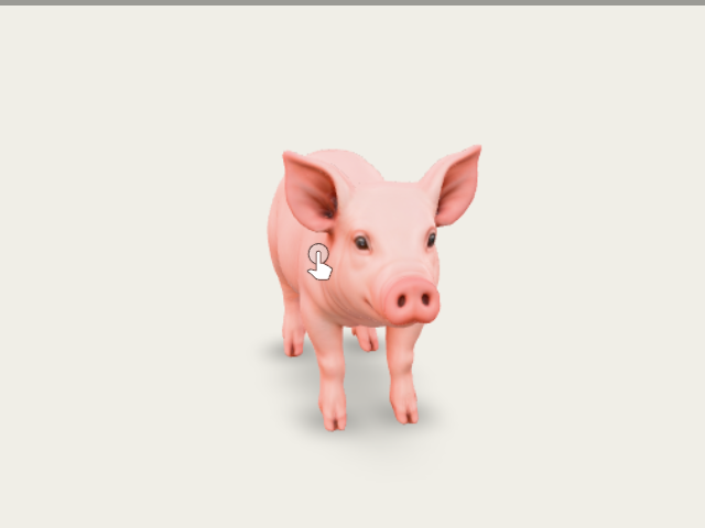 Piglet Charm model preview