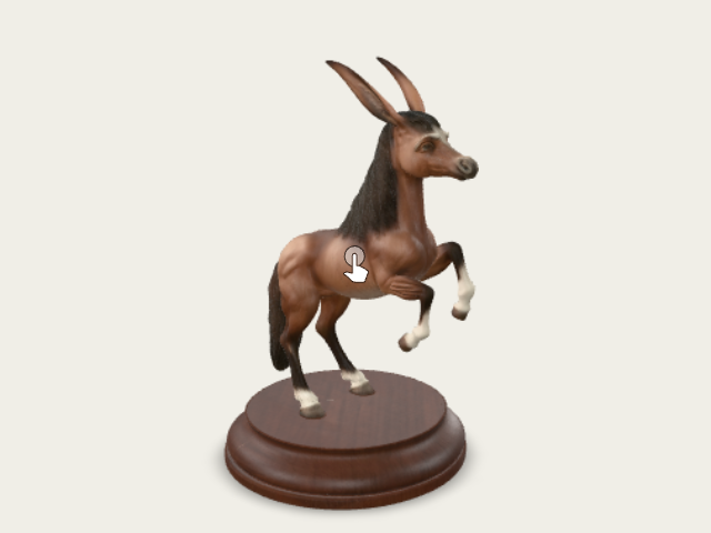 Rearing Donkey On A Pedestal preview