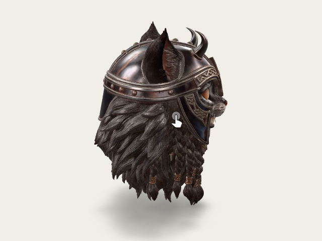 Viking Cat Warrior model preview