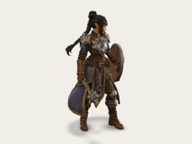 Stormhold Shieldmaiden model preview