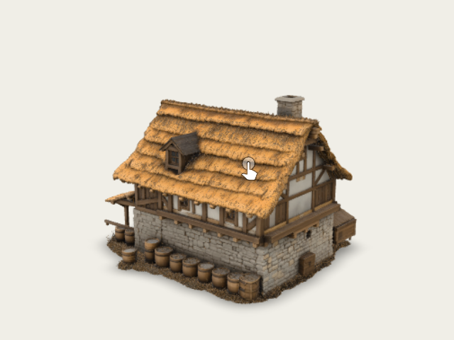Thatched Cottage Homestead model preview