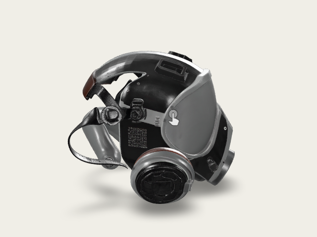 Ultra Realistic Modern Military Gas Mask Based On model preview