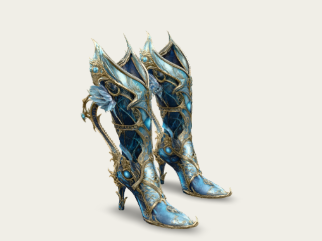 Winged Azure Boots preview