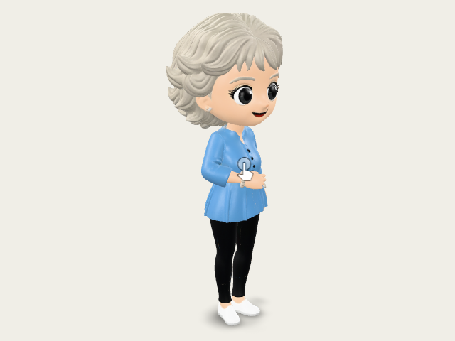 Grandma In Blue model preview