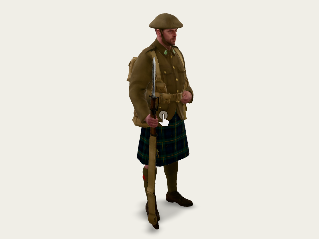 Highland Soldier model preview