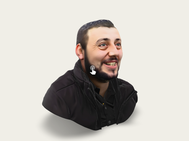 Man Smiling Indoors model preview