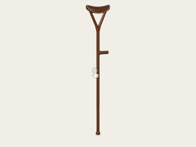 Medieval Craftsman Crutch model preview