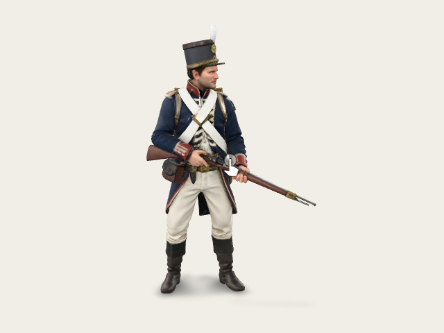 Napoleonic Soldier Portrait model preview