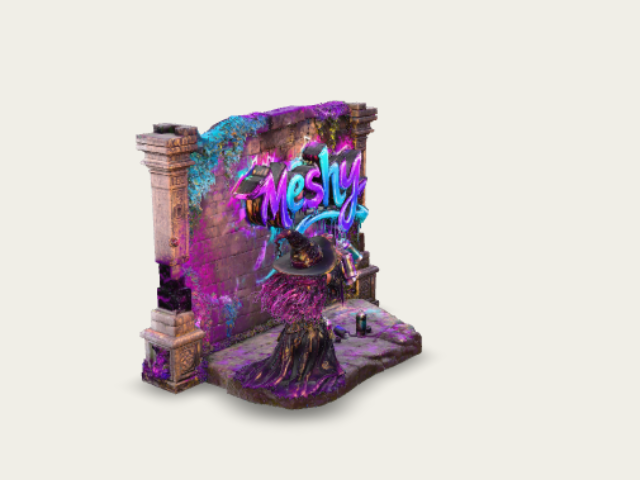Neon Graffiti Witch preview