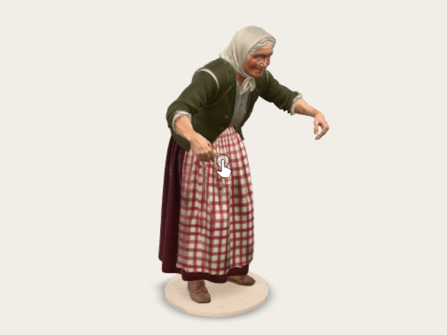 Old Woman With Checkered Apron preview