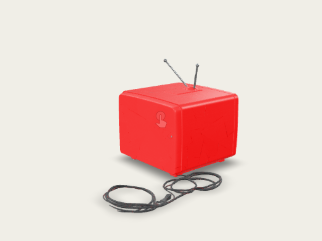 old crt tv model preview