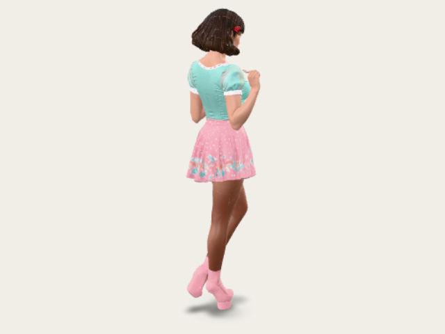 woman with ice cream preview