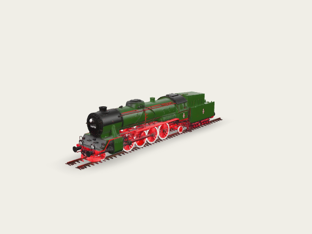 Emerald Steam Locomotive preview