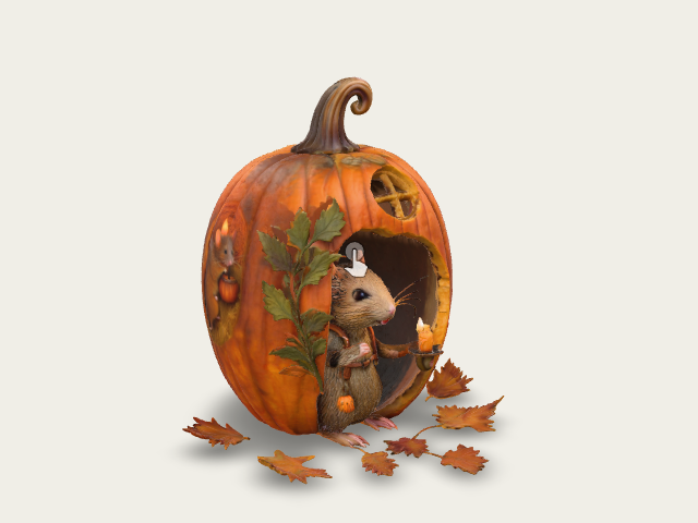 Autumn Lantern Mouse Halloween2025 preview