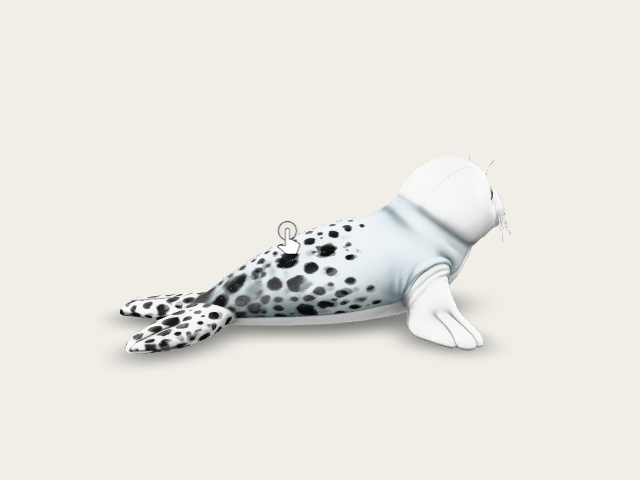 Baby Seal Babyrobbe model preview