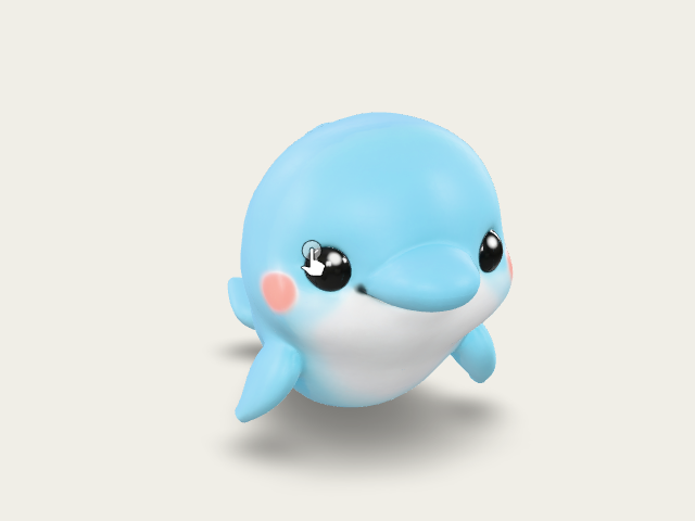Blissful Dolphin model preview