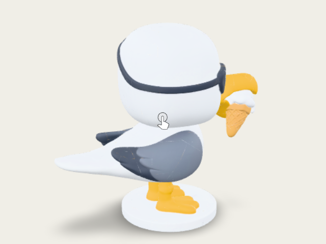 Mischievous Seagull model preview