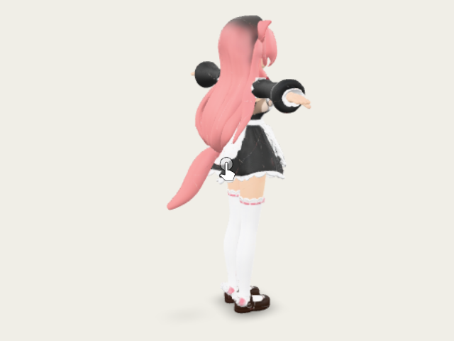 Momo Nyan Cat Maid model preview