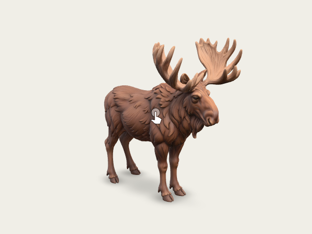 Moose model preview