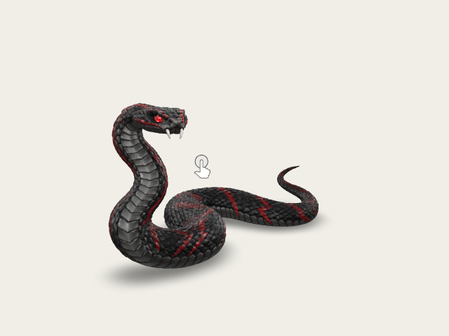 Crimson Snake 104K Midpoly model preview