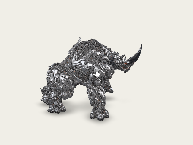 Cybernetic Rhinoceros Titan model preview