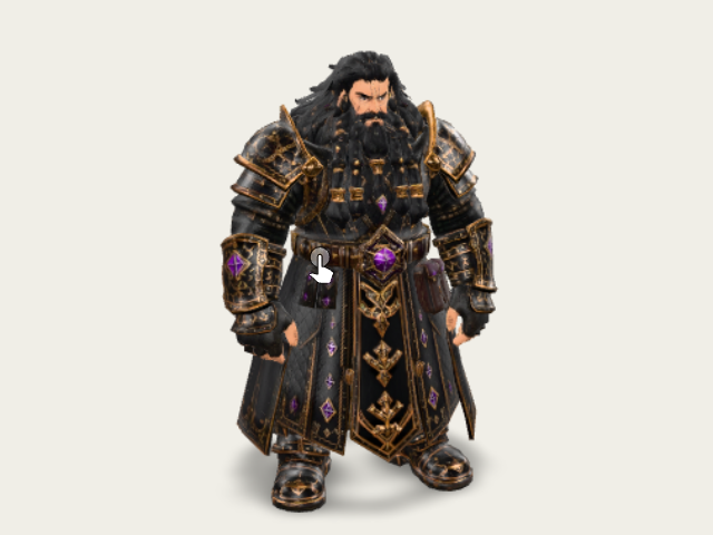 Dreadbeard The Amethyst Warlord model preview