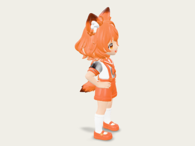 Ember Foxgirl model preview