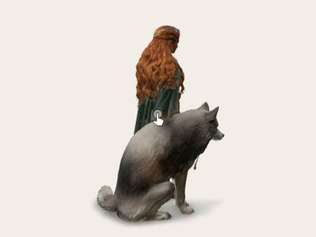 Emberqueen And The Wolf model preview